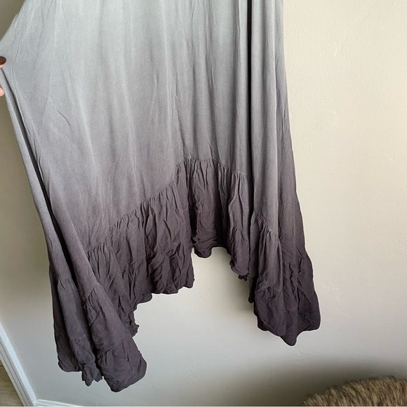 Mona B / Gray Ombré High Low Flowy Dress - Picture 2 of 11